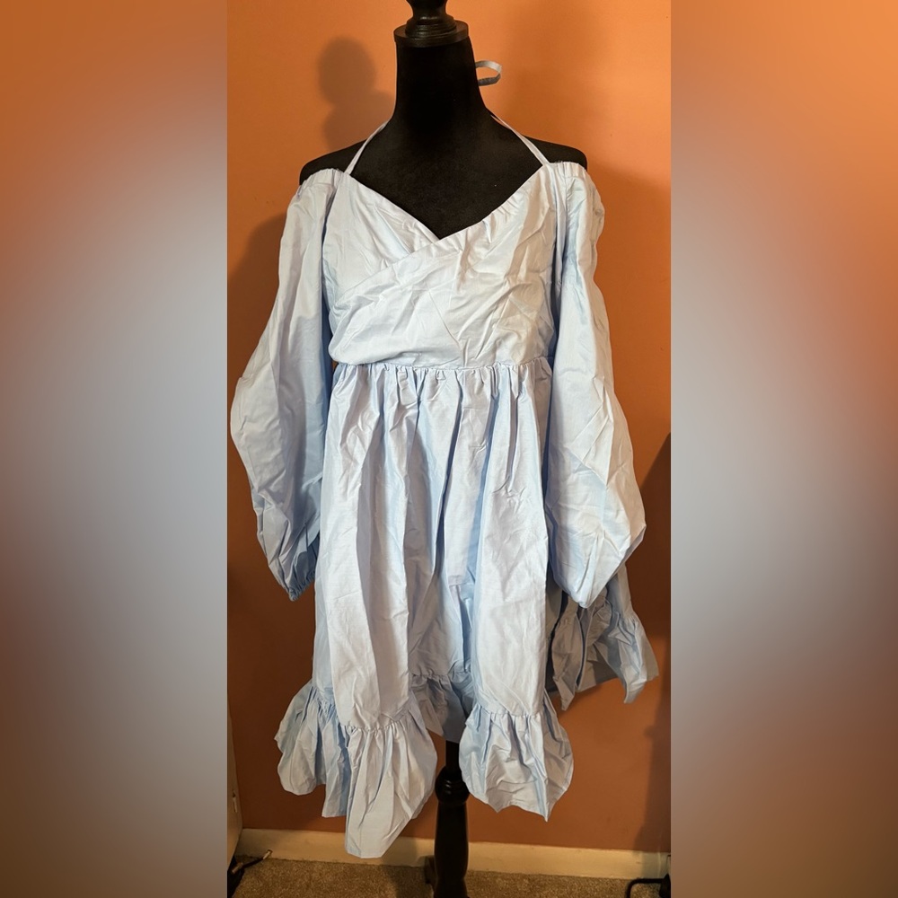 Club L London Maternity Blue Dress
